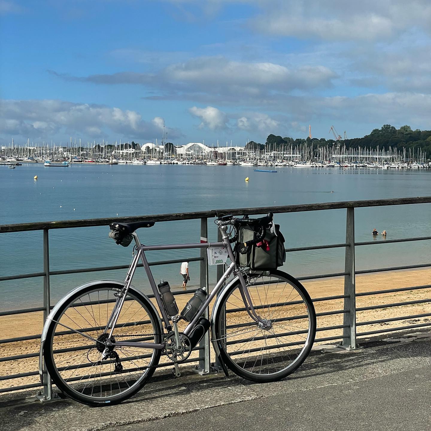 Full size image for PBP 2023 Day 3. Jenn's rear derailleur failed, we bodged it. It's fine.
