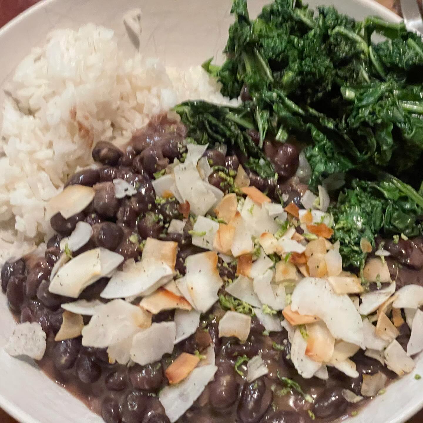 Full size image for Vegan coconut black beans.