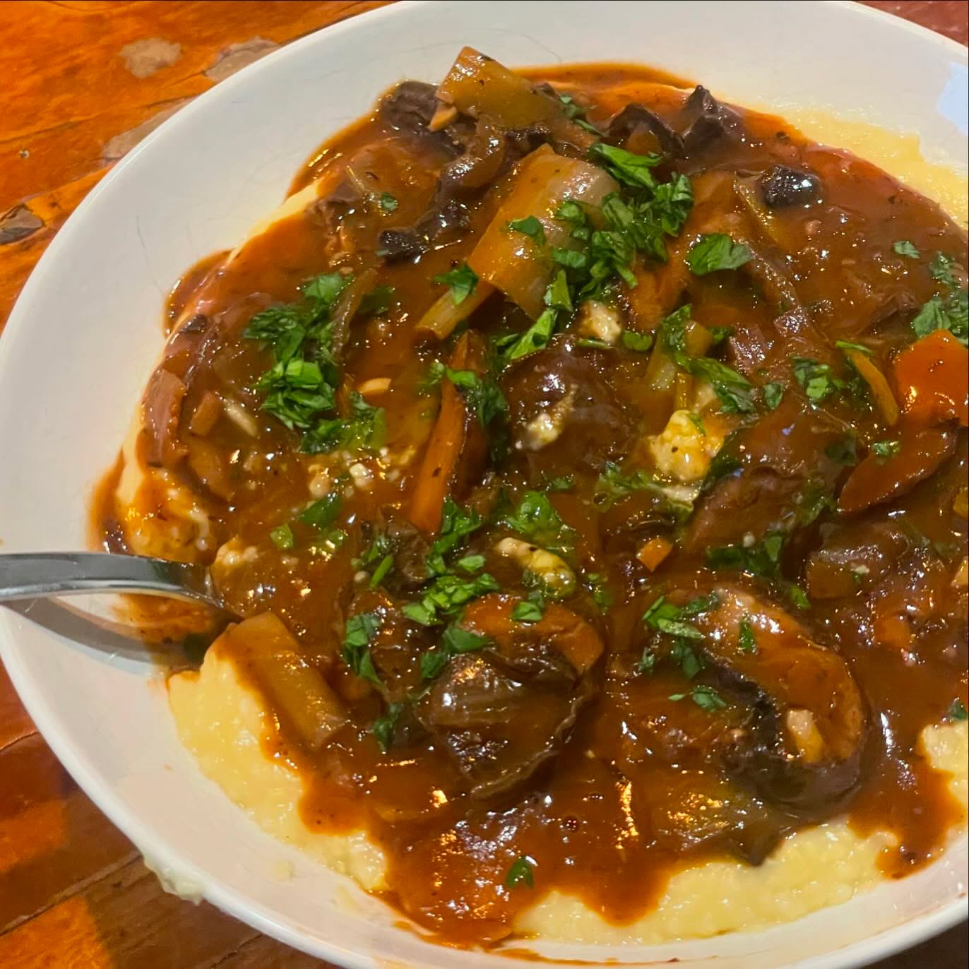 Full size image for Mushroom bourguignon.