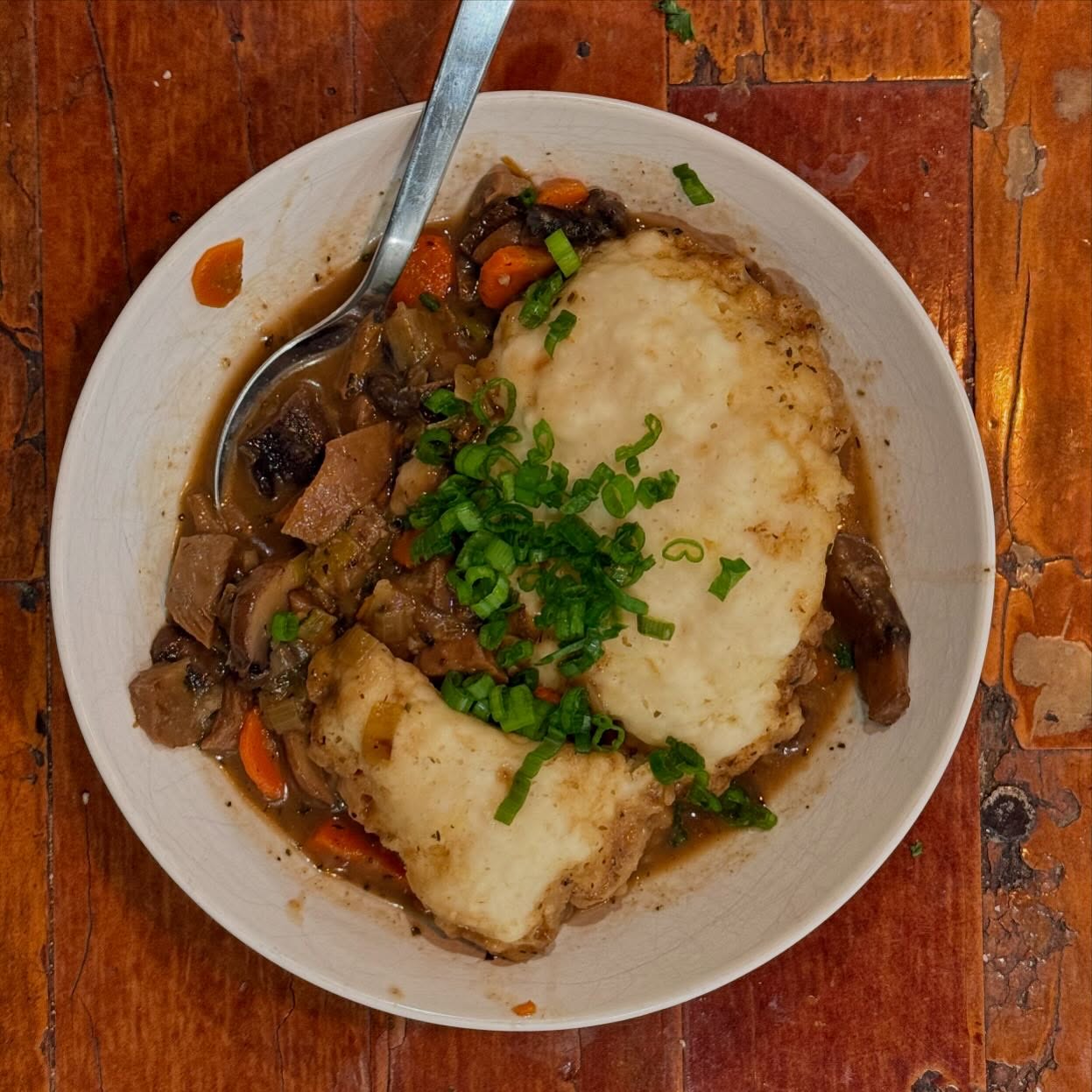 Full size image for Mushroom stew with dumplings. 